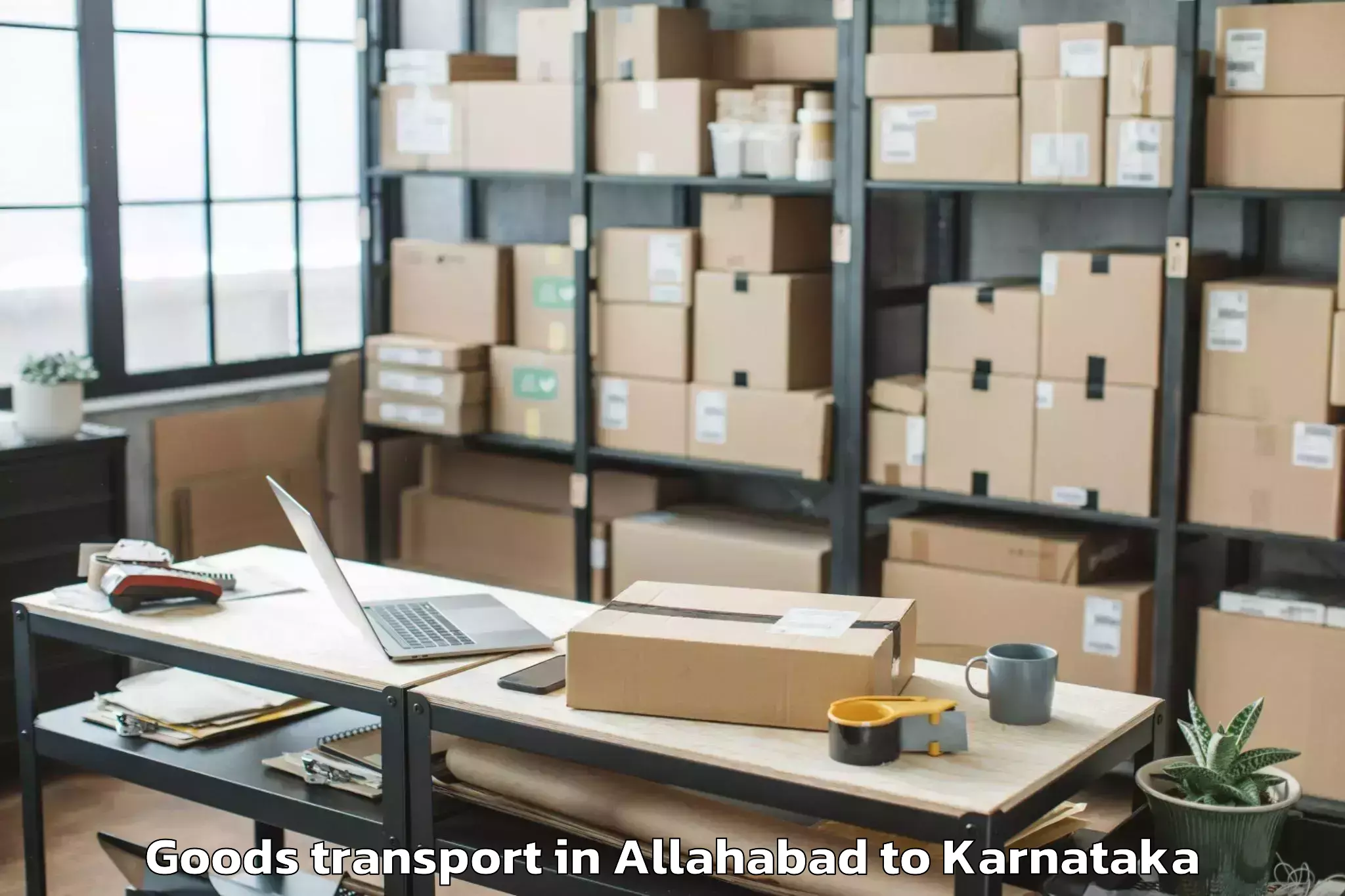 Professional Allahabad to Channagiri Goods Transport